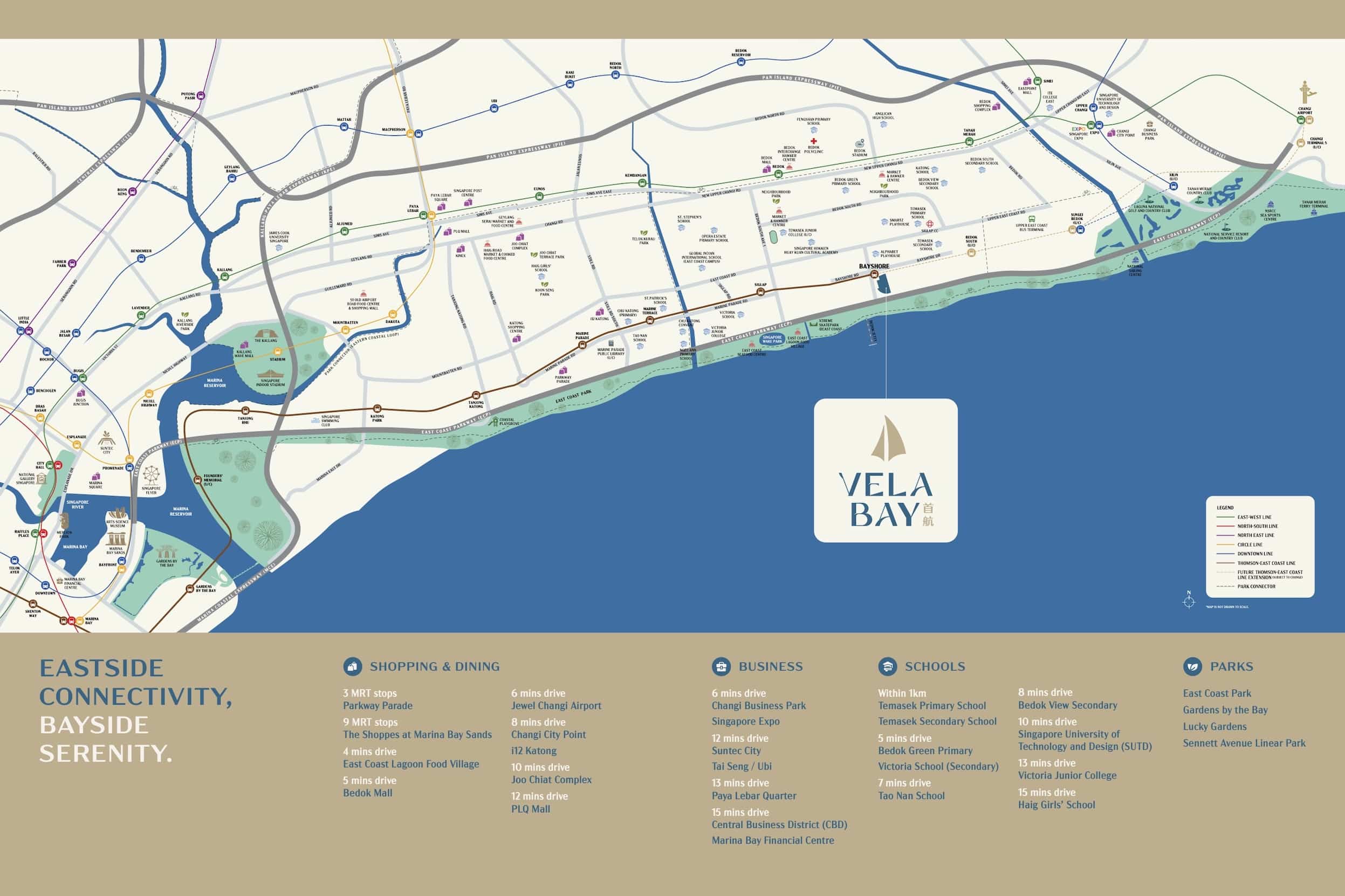 Vela Bay Location Map